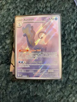 Aurorus 092/088 Illustration Rare Full Art Pokemon Card Perfect Order English - Image 1