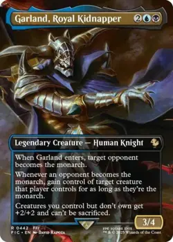 MTG English Garland, Royal Kidnapper (Borderless) NM Foil - Image 1