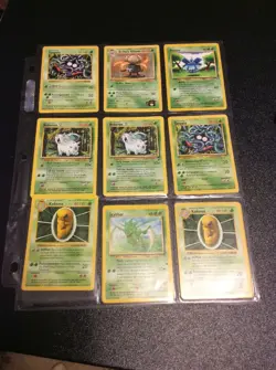 Pokemon Cards Lot Of 9 1999 Wizards And Later Gloom Indoor an Scyther #13 - Image 1