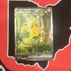 Pikachu EX Pokemon TCG Holo Basic Electric 200 HP Card 276/217 - Image 3