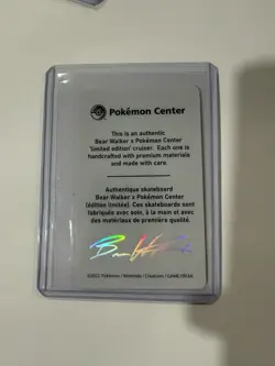 EXTREMELY RARE 2022 POKEMON CENTER X BEAR WALKER CARD CHARIZARD, HOLOGRAPHIC - Image 2