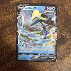 Inteleon V 078/264 SWSH08 Fusion Strike Ultra Rare Pokemon TCG Card - Image 1