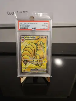 PSA 10 Ninetails EX 151 Pokemon Card 186/165 - Image 1