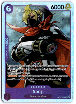 One Piece | (SANJI) OP07-064 SR | English TCG Card Super Rare CCG EN - Image 1