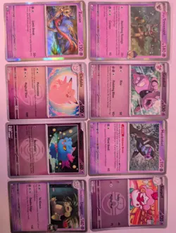 Pokemon Psychic Holo Card Lot 8 Zacian Trevenant Collectible Card Game - Image 1