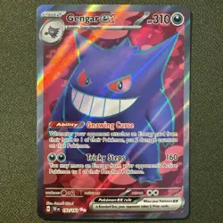 Pokemon TCG Gengar EX Temporal Forces Ultra Rare Scarlet Violet Full Art Card - Image 1