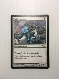 MTG Grid Monitor LP 183 Regular Rare Mirrodin 2003 - Magic The Gathering - Image 1