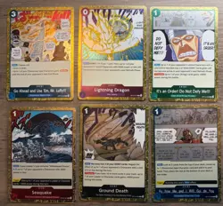 One Piece TCG Event Cards 6 Foil Event Cards English One Piece Lot - Image 1