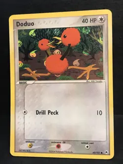 DODUO 60/101 NM Holographic Vintage HIDDEN LEGENDS Pokemon Card. Fast Shipping! - Image 1
