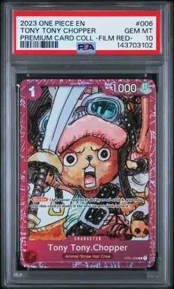 2023 ONE PIECE PREMIUM CARD COLLECTION FILM RED- TONY TONY CHOPPER PSA 10 - Image 1