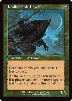 Duskwatch Recruiter Krallenhorde Howler Retro Frame FOIL Innistrad Remastered NM - Image 2
