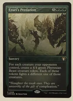 Ezuri's Predation Foil Etched - Commander Masters MTG - Image 1