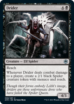 1 x Drider - Foil - Adventures in the Forgotten Realms - NM-Mint - MTG - Image 1