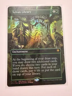 Sylvan Library (Borderless) (FOIL) ✅ Special Guests ✅ Magic (mtg) - Image 1