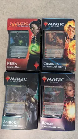 MTG Planeswalker Deck Bundle x4 SEALED Ashiok Nissa Rowan Chandra New Lot - Image 1