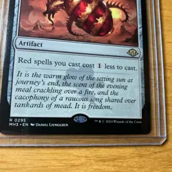 MAGIC THE GATHERING RUBY MEDALLION ARTIFACT-MODERN HORIZONS 3 Regular#0295 MINT - Image 3