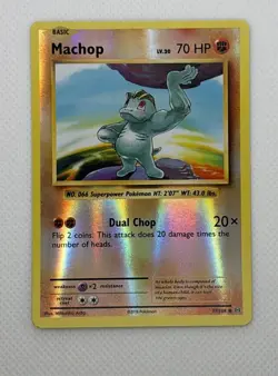 Machop Reverse Holo Common 57/108 Pokemon TCG XY Evolutions NM - Image 1