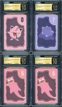 Lot Of (4) CGC 10 PRISTINE 2022 Pokemon Korean PC Paper Safari Jigglypuff Ditto - Image 1