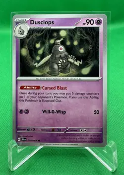 Dusclops 019/064 Shrouded Fable Non-Holo Common English Pokemon Card - Image 1