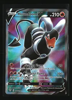 Pokemon HOUNDOOM V 178/189 Full Art (2020 SWSH Darkness Ablaze) NM/Near Mint - Image 1