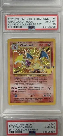 🔥 Pokemon Card Charizard Holo 4 PSA 10 Celebrations Classic Collection - Image 1