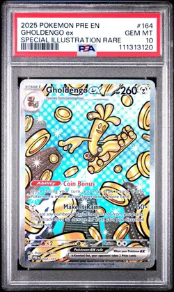 Pokemon TCG Gholdengo ex 164/131 Prismatic Evolutions Special PSA 10 - Image 1