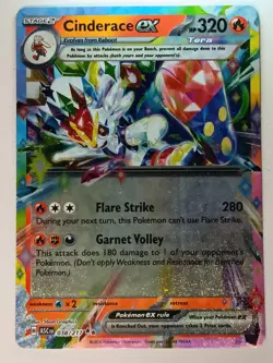 Cinderace ex 038/217 Double Rare Ascended Heroes Pokemon Near Mint - Image 1