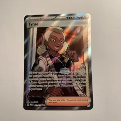 Pokemon Prismatic Evolutions: Tyme 143/131 Full Art Trainer - NM - Image 1