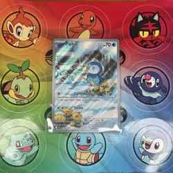 Pokemon TCG Me02 Phantasmal Flames Piplup 098/094 Illustration Rare Holo Card - Image 1