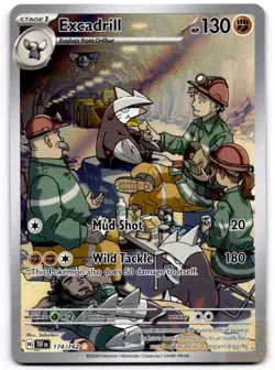 Excadrill 174/162 Illustration Rare Temporal Forces Pokemon Holo Near Mint - Image 1