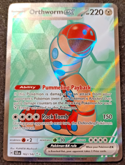 2024 Pokemon Stellar Crown Orthworm ex 162/142 Holo - Image 1