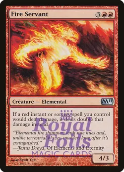 Fire Servant 1x FOIL MTG M11 Core Set Uncommon MINT red - Image 1