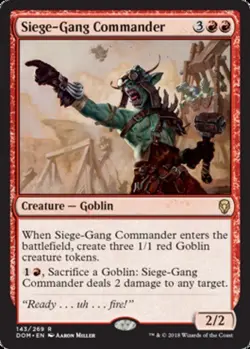 4x Siege-Gang Commander NM-Mint, English Dominaria MTG Magic - Image 1