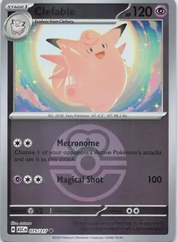 CLEFABLE (LOVE BALL) 075/217 HOLO UC ME: ASCENDED HEROES POKEMON REVERSE HOLO LP - Image 1