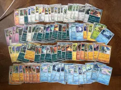 2025 White Flare Card Bulk Lot Pokemon English - Image 1
