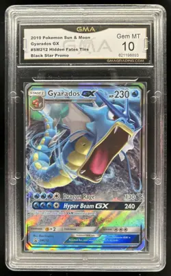 2019 Pokemon SM Black Star Promos Gyarados #SM212 GMA 10 - Image 1