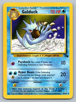 Pokemon TCG Fossil Golduck 35/62 - Image 1