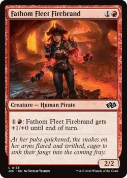 Fathom Fleet Firebrand - Near Mint MTG Foundations Jumpstart - Image 1