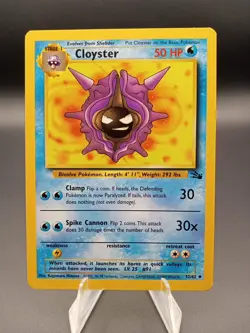 1999 Pokemon Fossil Cloyster #32 VLP - Image 1