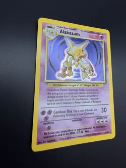 Alakazam 1/102 - Unlimited Holo - Base Set - MP - Image 2