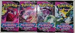 Pokemon TCG Fusion Strike (Art Set) 4× Booster Packs - New and Sealed - Image 1