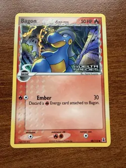 2005 Pokemon Bagon 58/113 Reverse Holo Delta Species STAMPED - Image 1