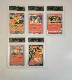 Pokemon TCG S-Chinese Charizard Lot *5 OCD 10 RR 003/127 004/127 JL89 - Image 1