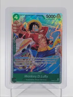 MONKEY D. LUFFY 2025 ONE PIECE PREMIUM NEAR MINT SUPER RARE #PRB02-005 Q6886 - Image 1
