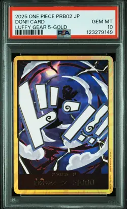 GOLD GEAR 5 LUFFY DON One Piece PRB02 Premium Booster THE BEST 2 Japanese PSA 10 - Image 1