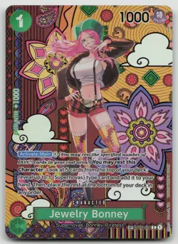 One Piece English CCG Bonney Jewelry SP ST02-007 Two Legends Foil Alternate Art - Image 1