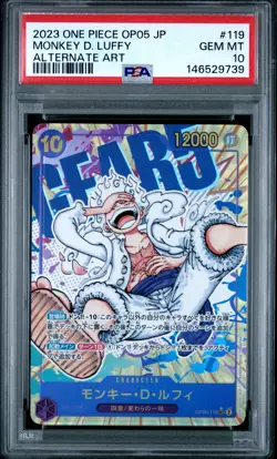 2023 ONE PIECE JAPANESE AWAKENING OF THE NEW ERA ALT ART MONKEY D. LUFFY PSA 10 - Image 1