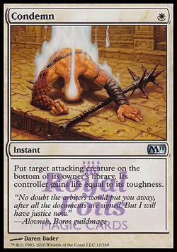 Condemn 1x FOIL MTG M11 Core Set Uncommon MINT white - Image 1