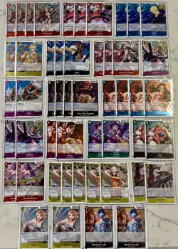 MASSIVE One Piece OP-15 ALL HOLO R RARE LOT X50 MONKEY D LUFFY NAMI NICO ROBIN - Image 1