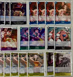 MASSIVE One Piece OP-15 ALL HOLO R RARE LOT X50 MONKEY D LUFFY NAMI NICO ROBIN - Image 4